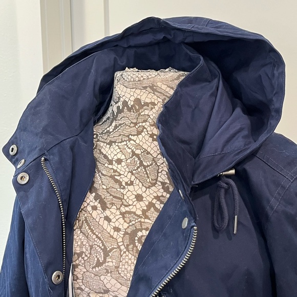 NWOT WoolOver cotton coat with buttoned in lining - Picture 2 of 13